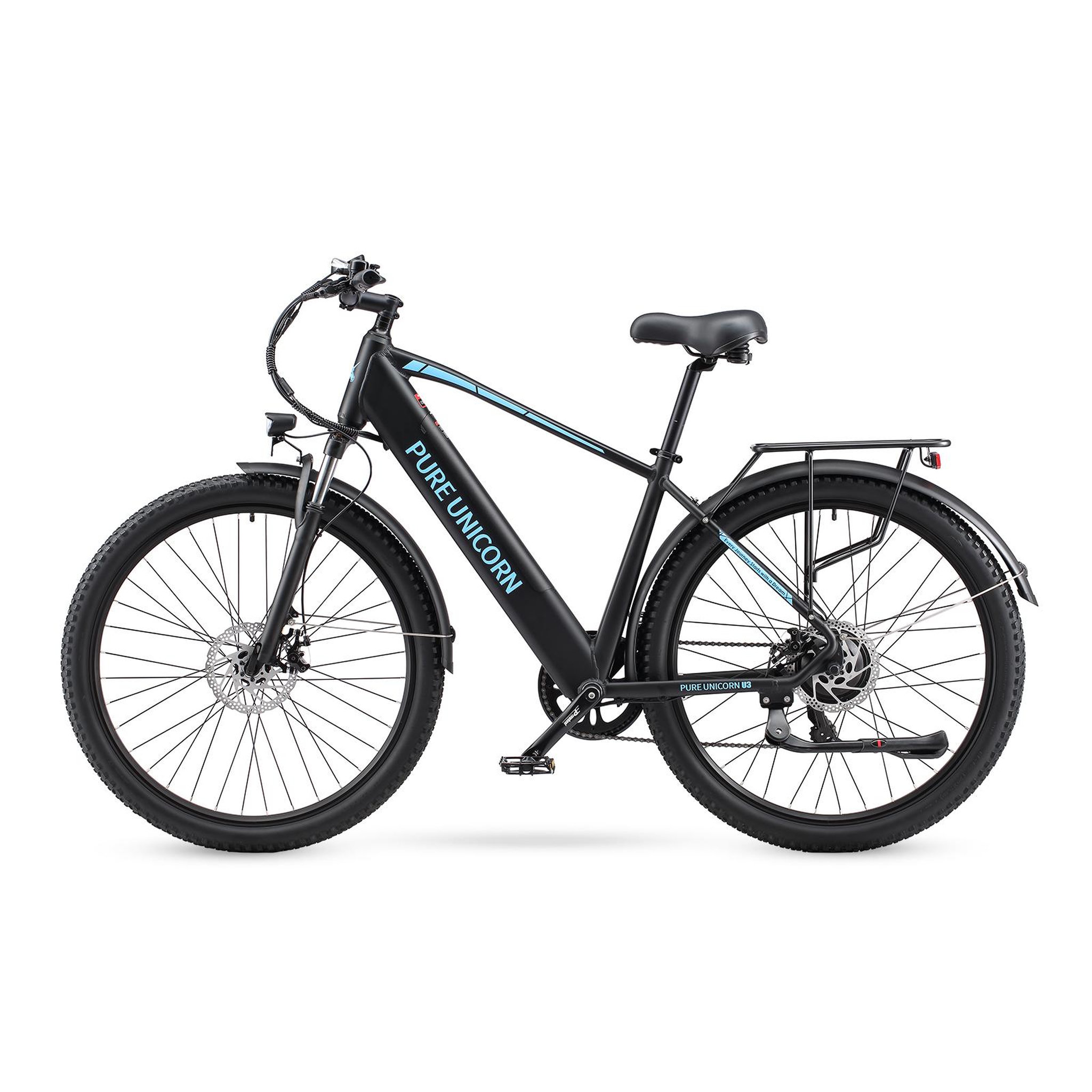 Voir la diapositive 4 : PURE UNICORN Vélo électrique de montagne PURE UNICORN U3 29 , 750 W 48 V 12,8 Ah, noir