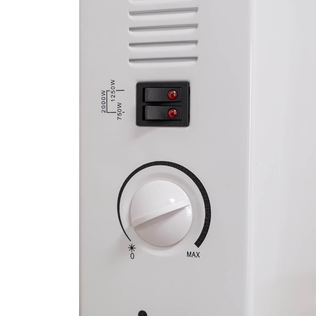 NIKLAS Radiateur électrique Classic 2000W 3 puissances de chauffe NIKLAS