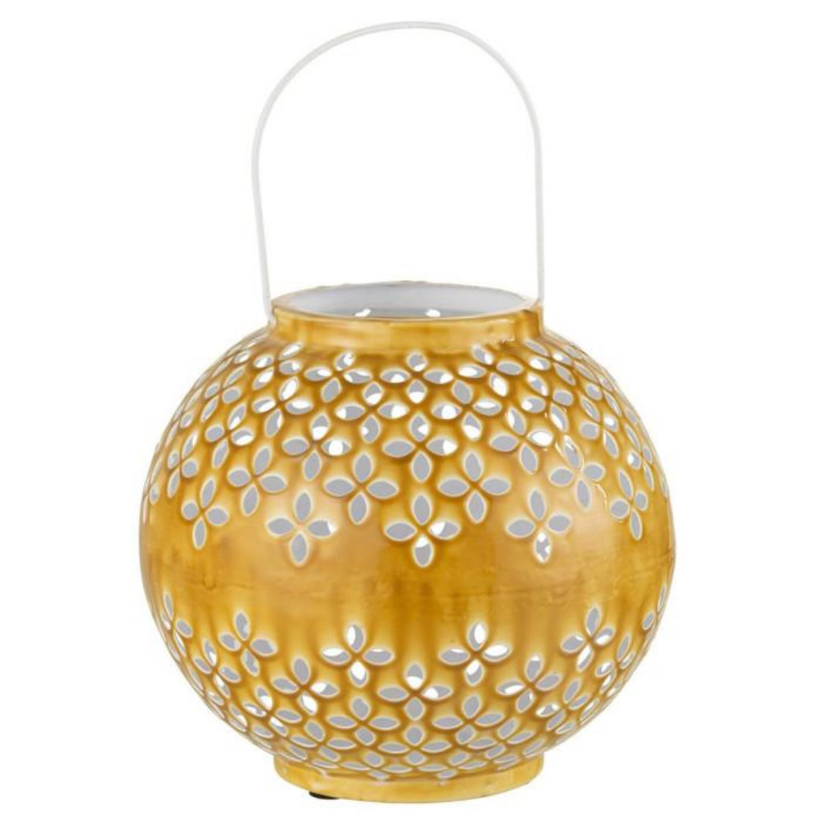 Paris Prix Lanterne Ronde Métal  Sévilla  30cm Ocre