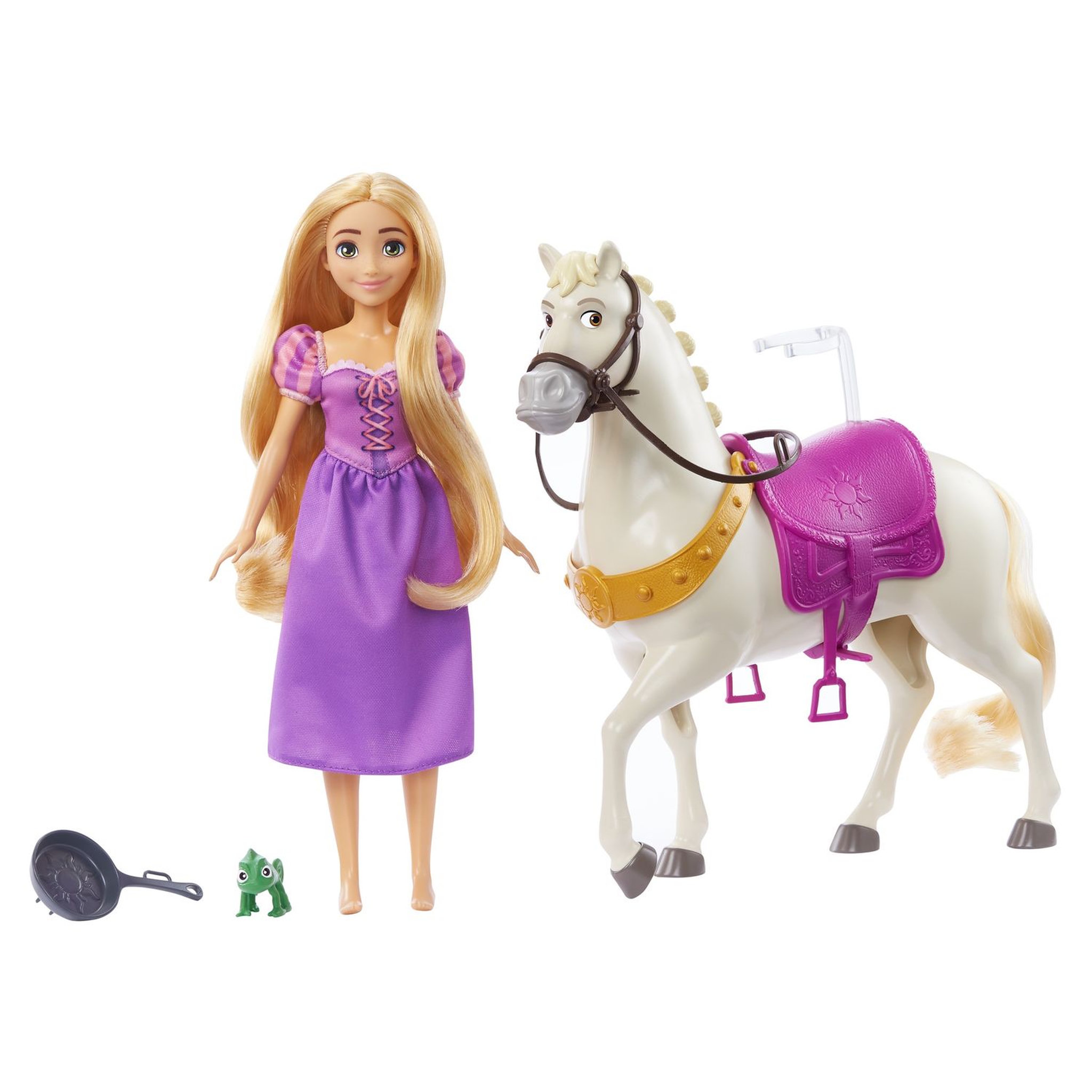 Voir la diapositive 3 : DISNEY PRINCESS Coffret poupée Raiponce et Maximus 