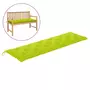 VIDAXL Coussin de banc de jardin vert brillant 180x50x7cm tissu oxford