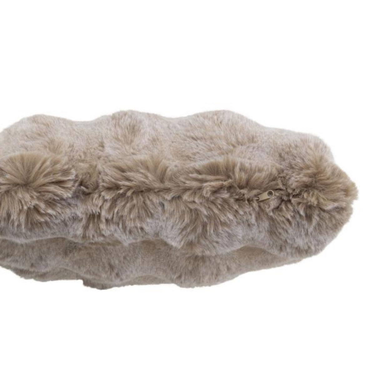 Paris Prix Coussin Déco Uni  Wave  45x45cm Taupe