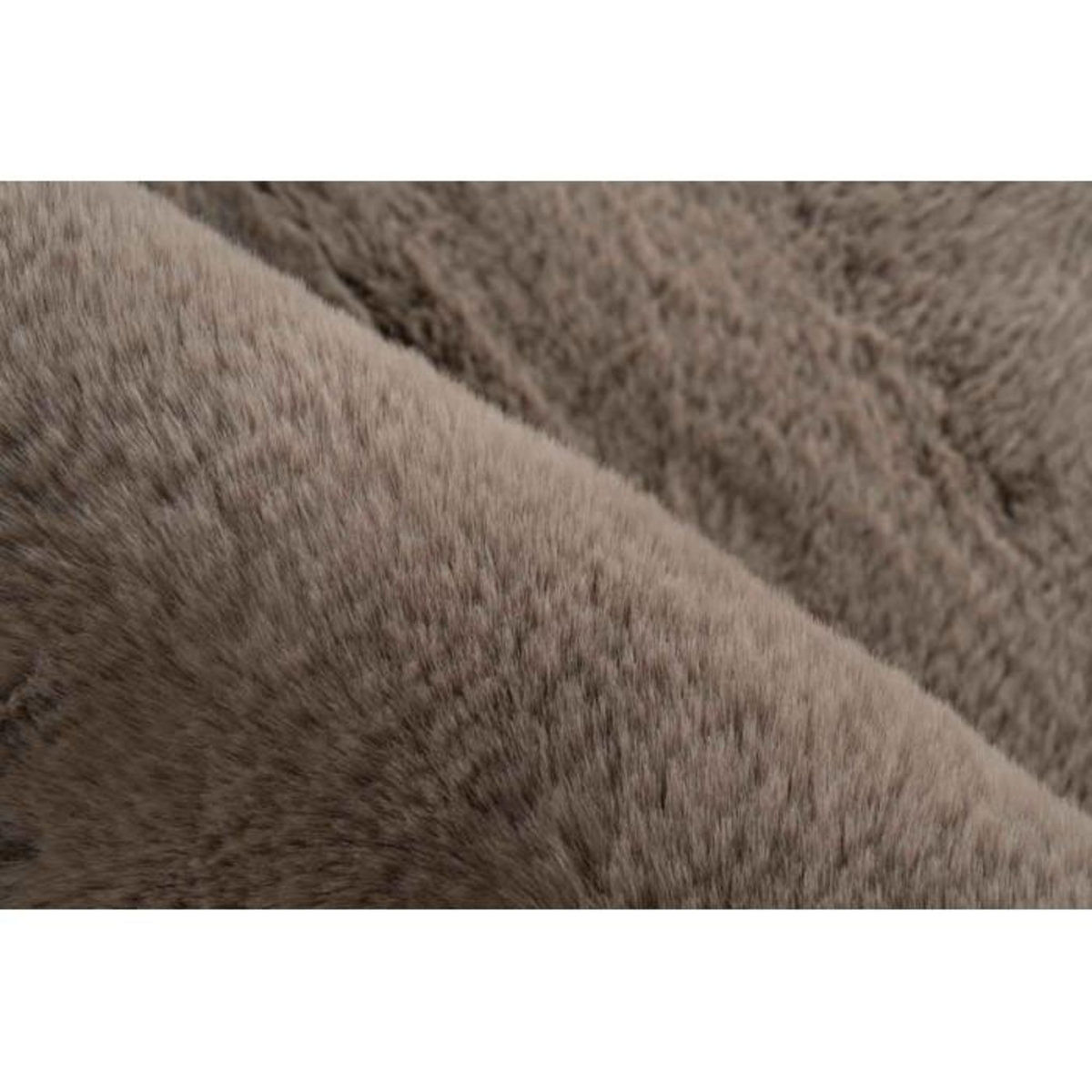 Paris Prix Tapis de Bain Doux Antidérapant  Rabbit  Beige Foncé