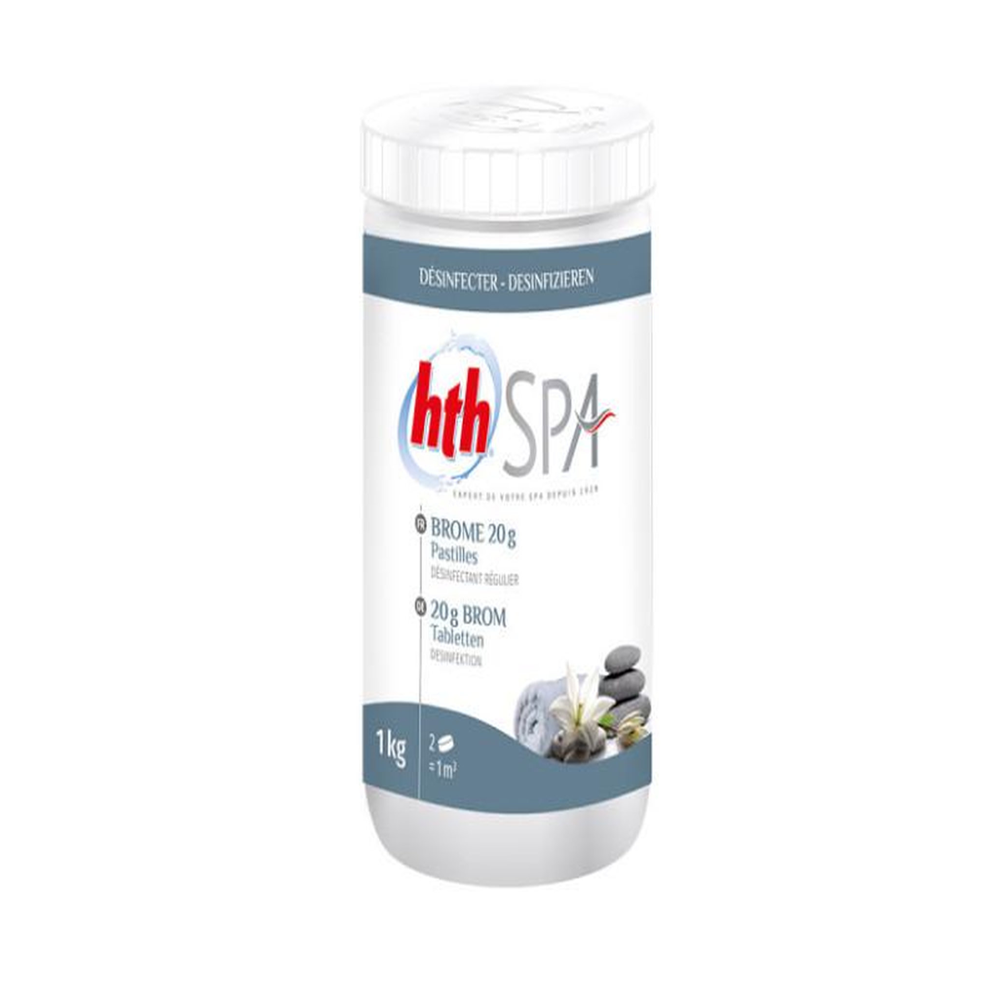 Voir la diapositive 2 : HTH Brome pastille pour spa 1 kg - HTH