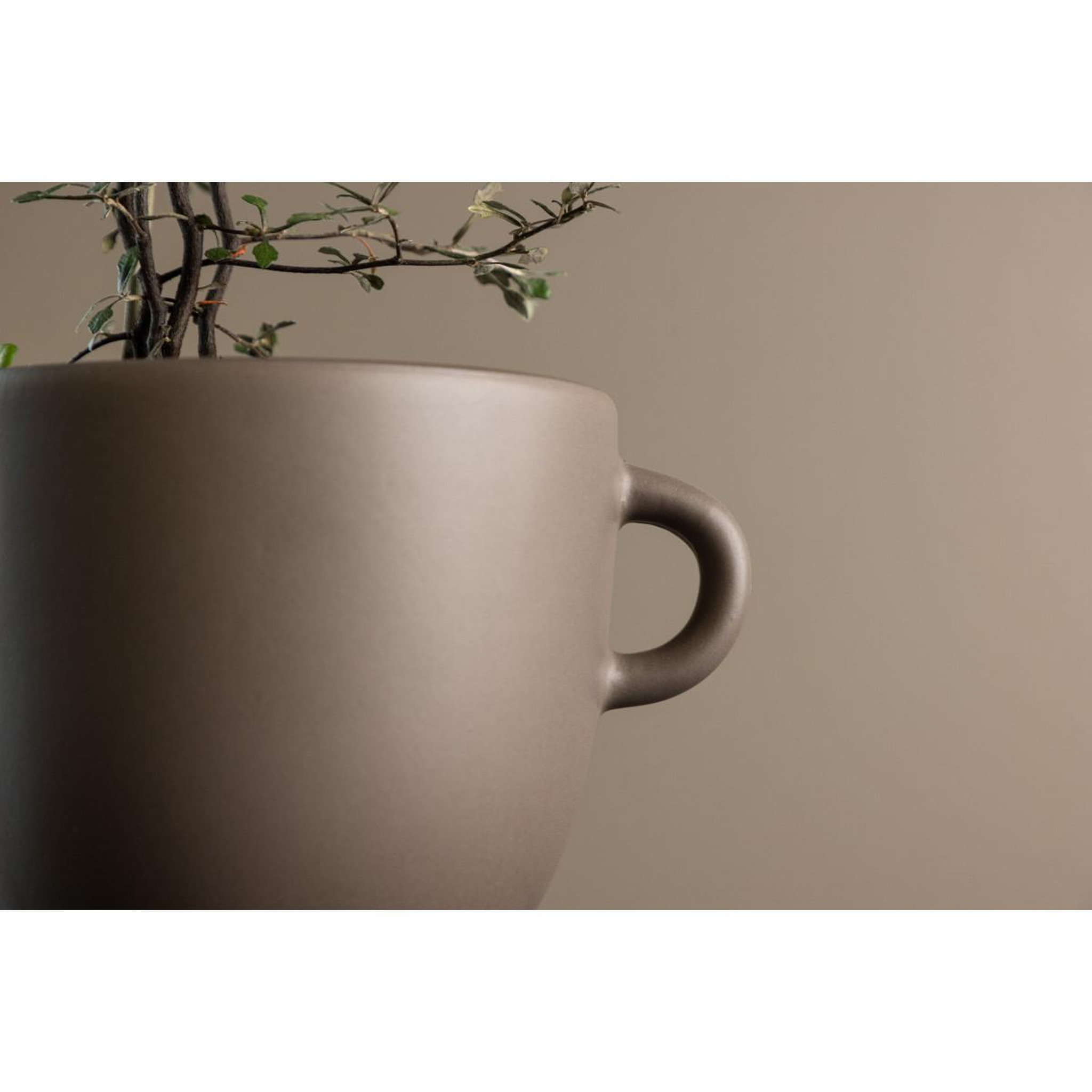 Voir la diapositive 6 : Paris Prix Pot Design en Céramique  Cent  18cm Marron
