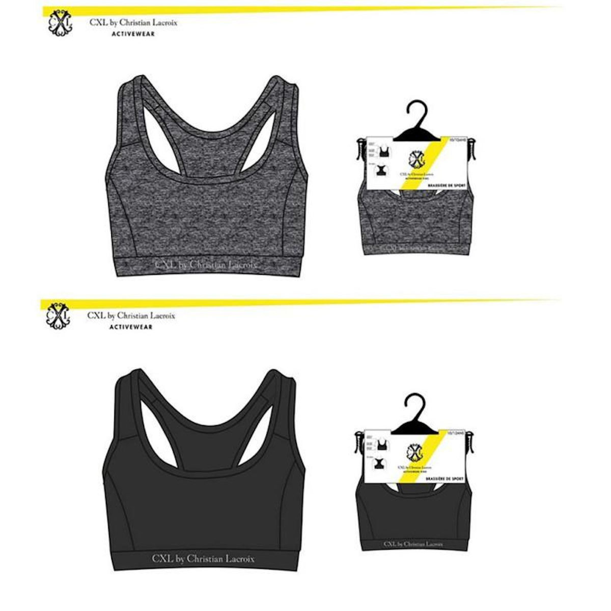 Christian Lacroix Brassiere Sportswear CXL By LACROIX X2