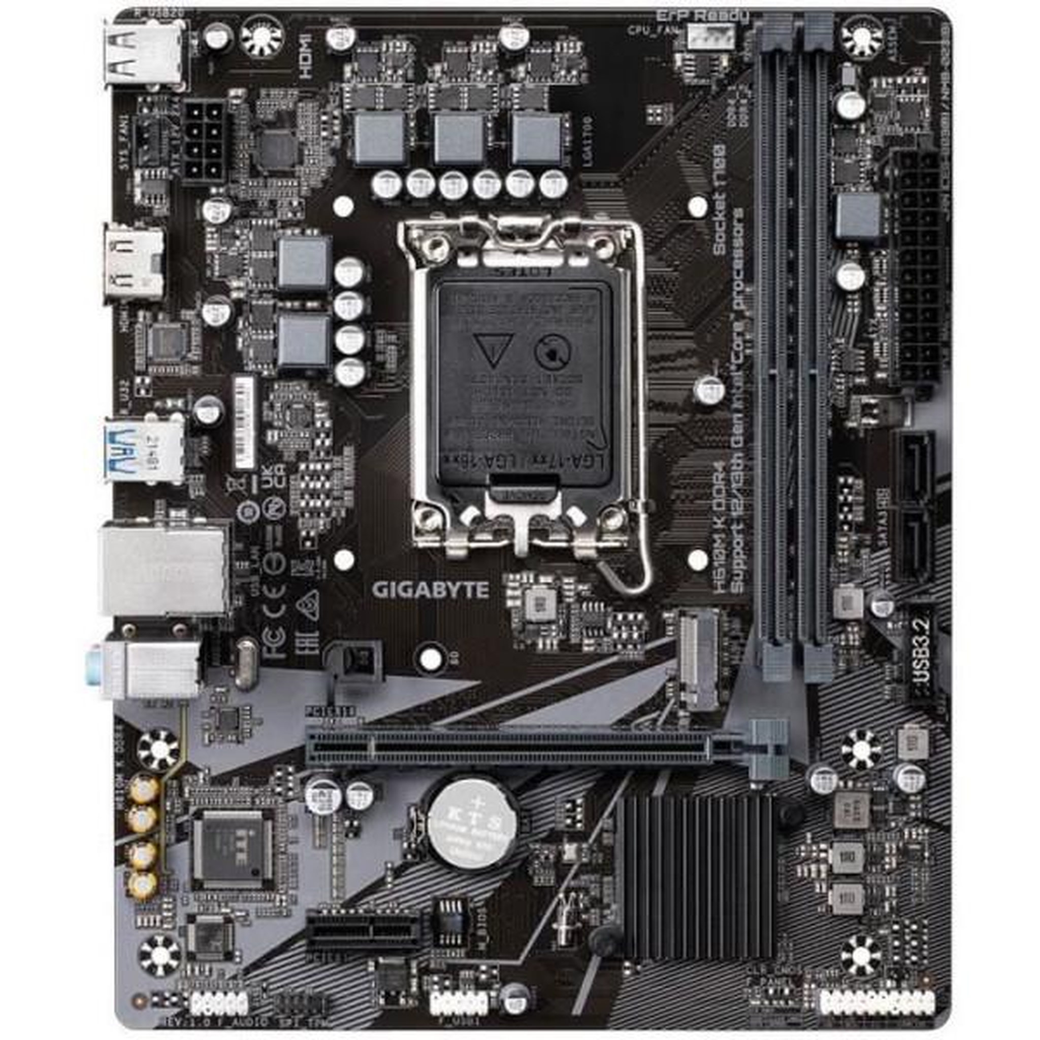 Voir la diapositive 2 : Gigabyte Carte mere - GIGABYTE - H610M K DDR4