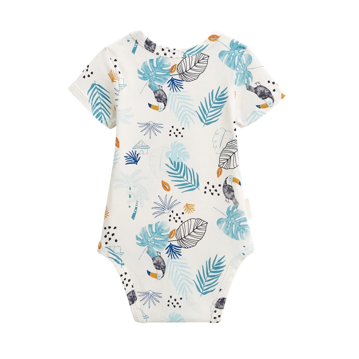 Petit Béguin Lot de 2 bodies bébé manches courtes Athi