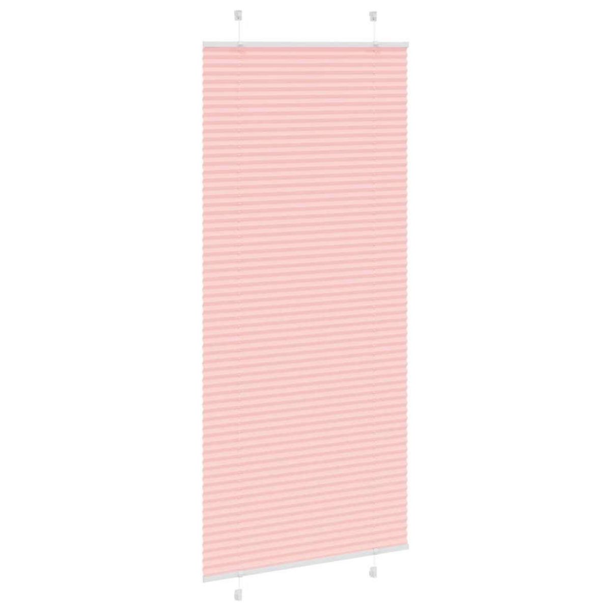 VIDAXL Store plisse rose 90x200 cm largeur du tissu 89,4 cm polyester