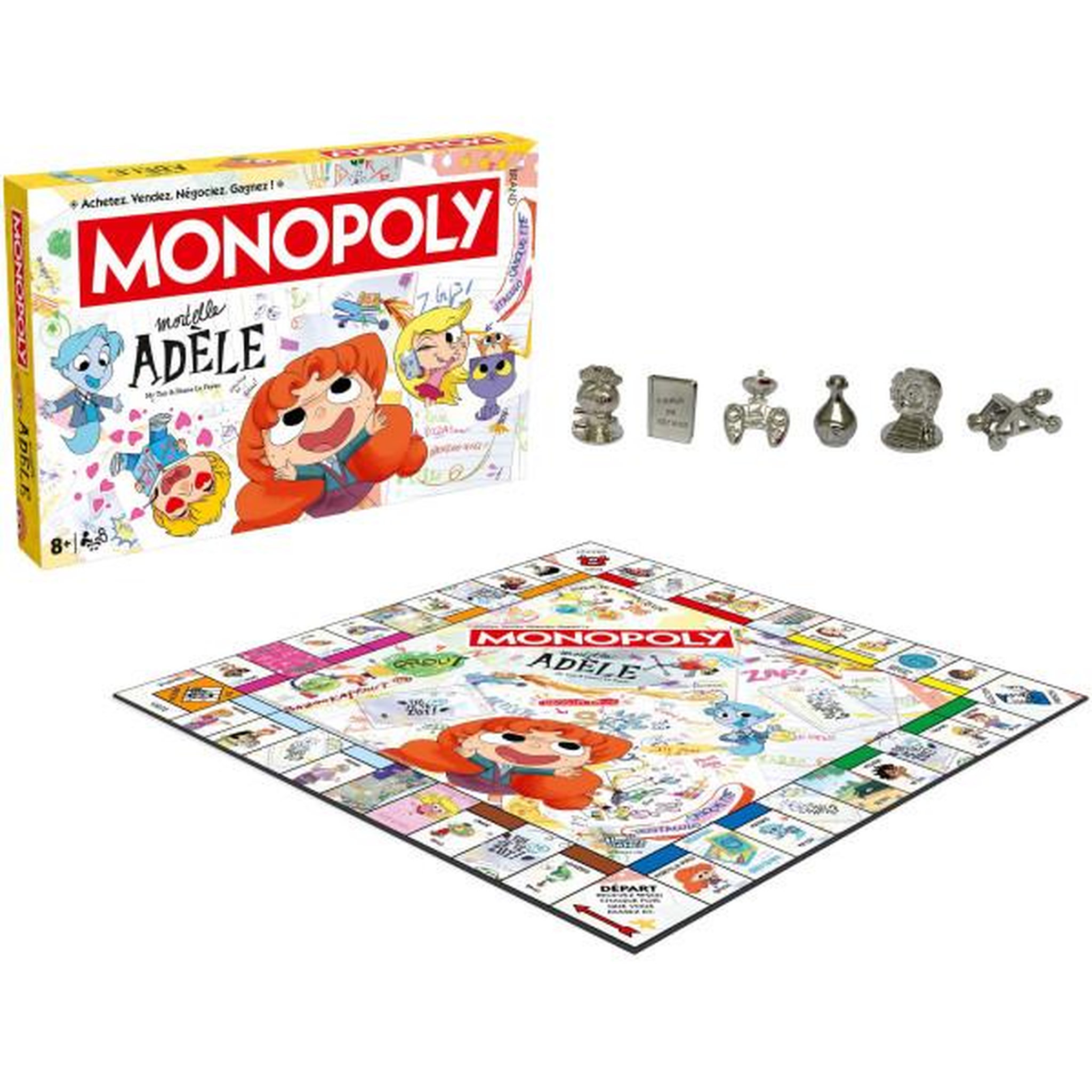 Winning Moves MONOPOLY Mortelle Adele - Jeu de société - WINNING MOVES - Des 8 ans