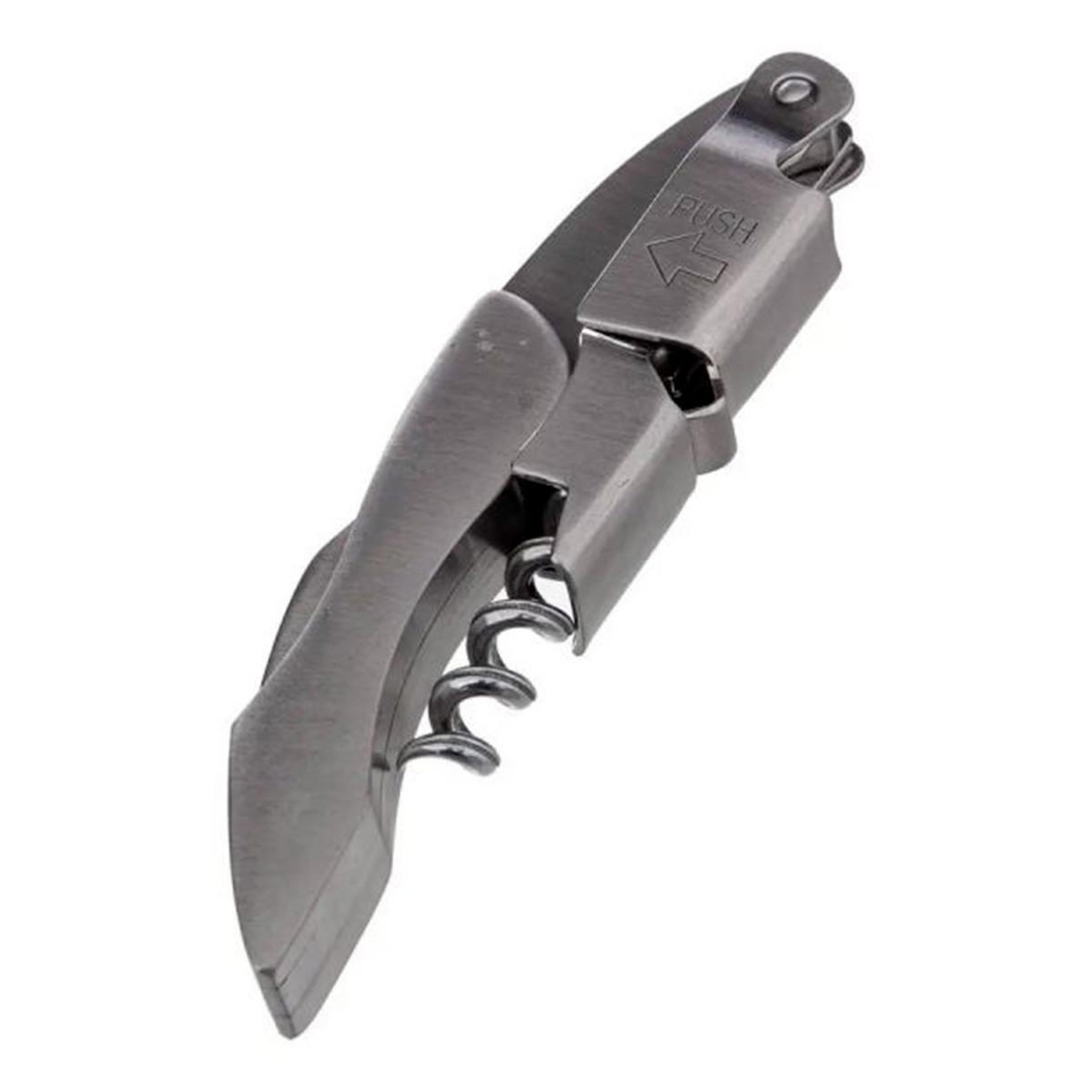 SECRET DE GOURMET Tire-bouchon en inox  limonadier  12cm gris