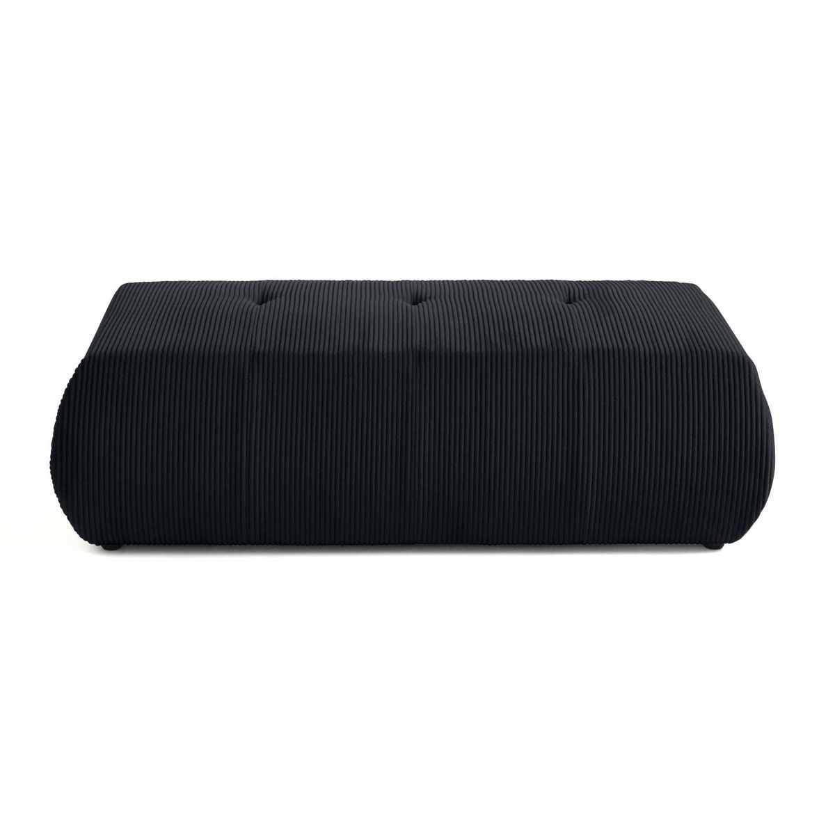 LISA DESIGN Onyx - pouf d'appoint - en velours côtelé