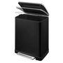 Voir la diapositive 4 : EKO EKO Poubelle à pédale E Cube 50 L Noir mat