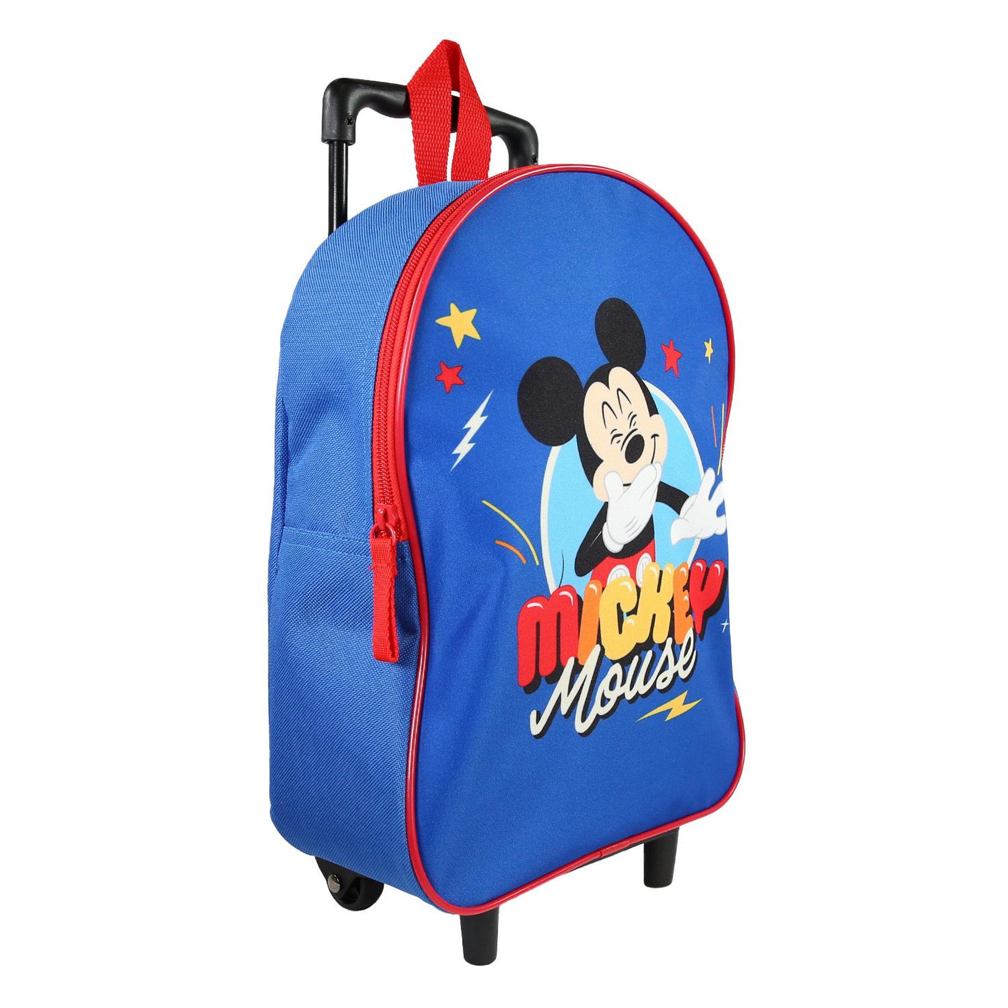 Voir la diapositive 2 : Bagtrotter Sac à dos à roulettes Mickey Bleu - Bagtrotter