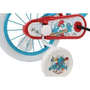 Voir la diapositive 3 : Vélo enfant - Modèle 14'' Schtroumpfs  pour enfant de taille 90 cm à 105 cm équipé de 2 freins, plaque avant, Gardes Boues + Gourde
