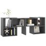 Voir la diapositive 5 : VIDAXL Meuble TV Gris brillant 104x30x52 cm Bois d'ingenierie
