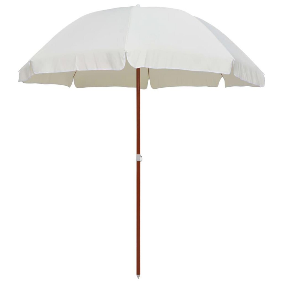 VIDAXL Parasol de jardin avec mat en acier 240 cm Sable