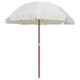 Voir la diapositive 1 : VIDAXL Parasol de jardin avec mat en acier 240 cm Sable