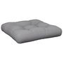 Voir la diapositive 2 : VIDAXL Coussin de palette gris 58x58x10 cm tissu