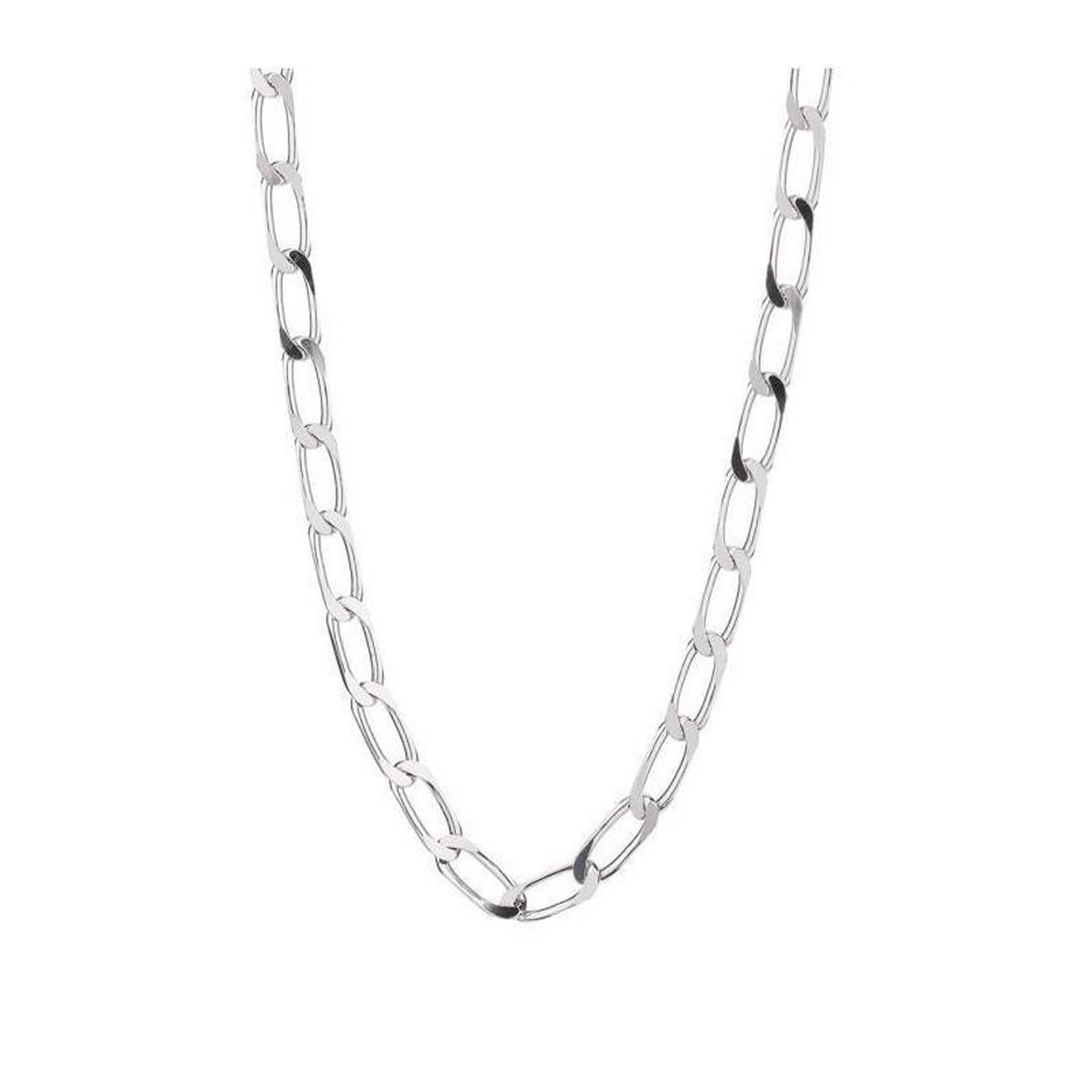 L'ATELIER D'AZUR Collier / Chaîne Argent 925 - Maille Cheval - Homme 60 cm