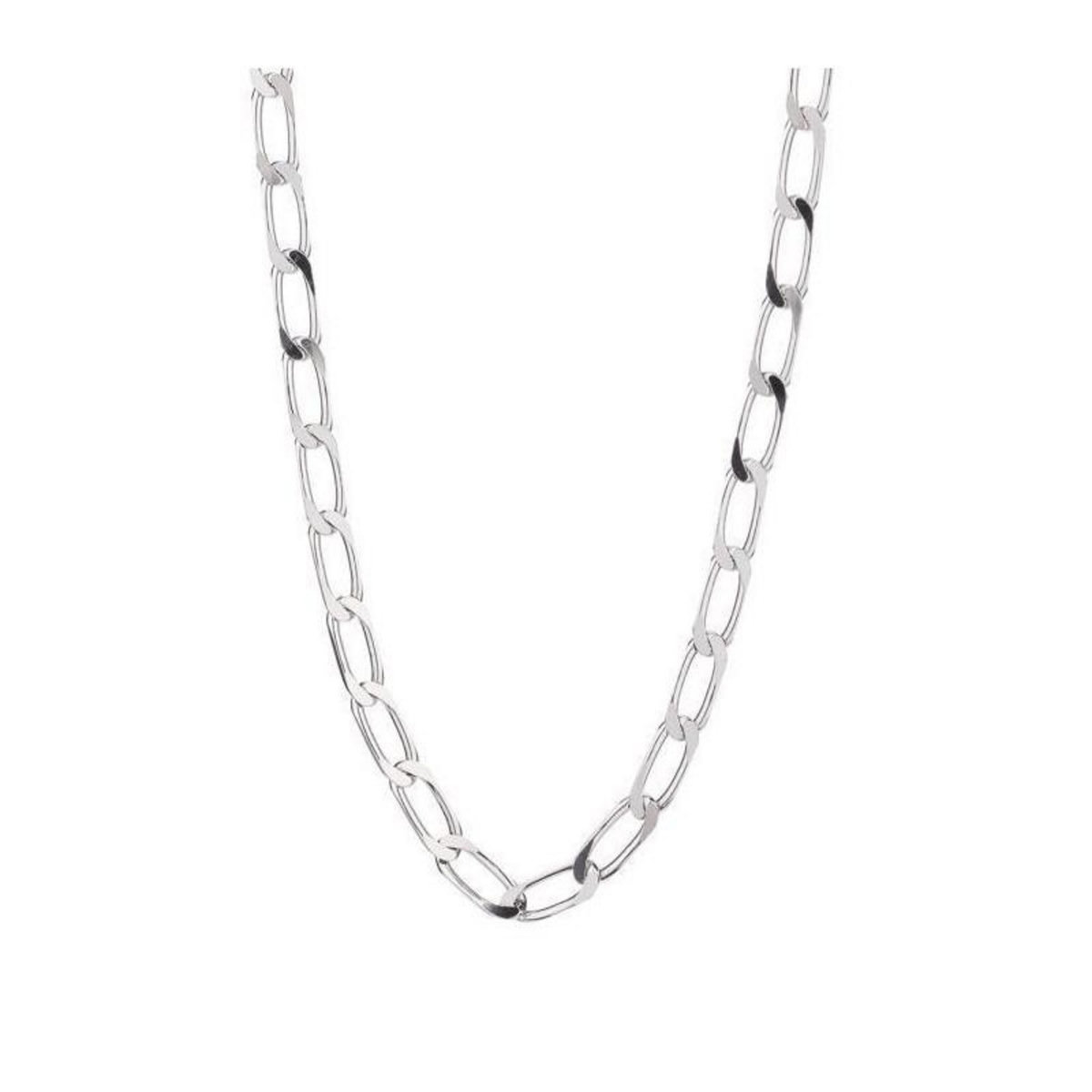 L'ATELIER D'AZUR Collier / Chaîne Argent 925 - Maille Cheval - Homme 60 cm