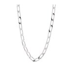 L'ATELIER D'AZUR Collier / Chaîne Argent 925 - Maille Cheval - Homme 60 cm