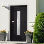 VIDAXL Porte d'entree anthracite 98x190 cm PVC