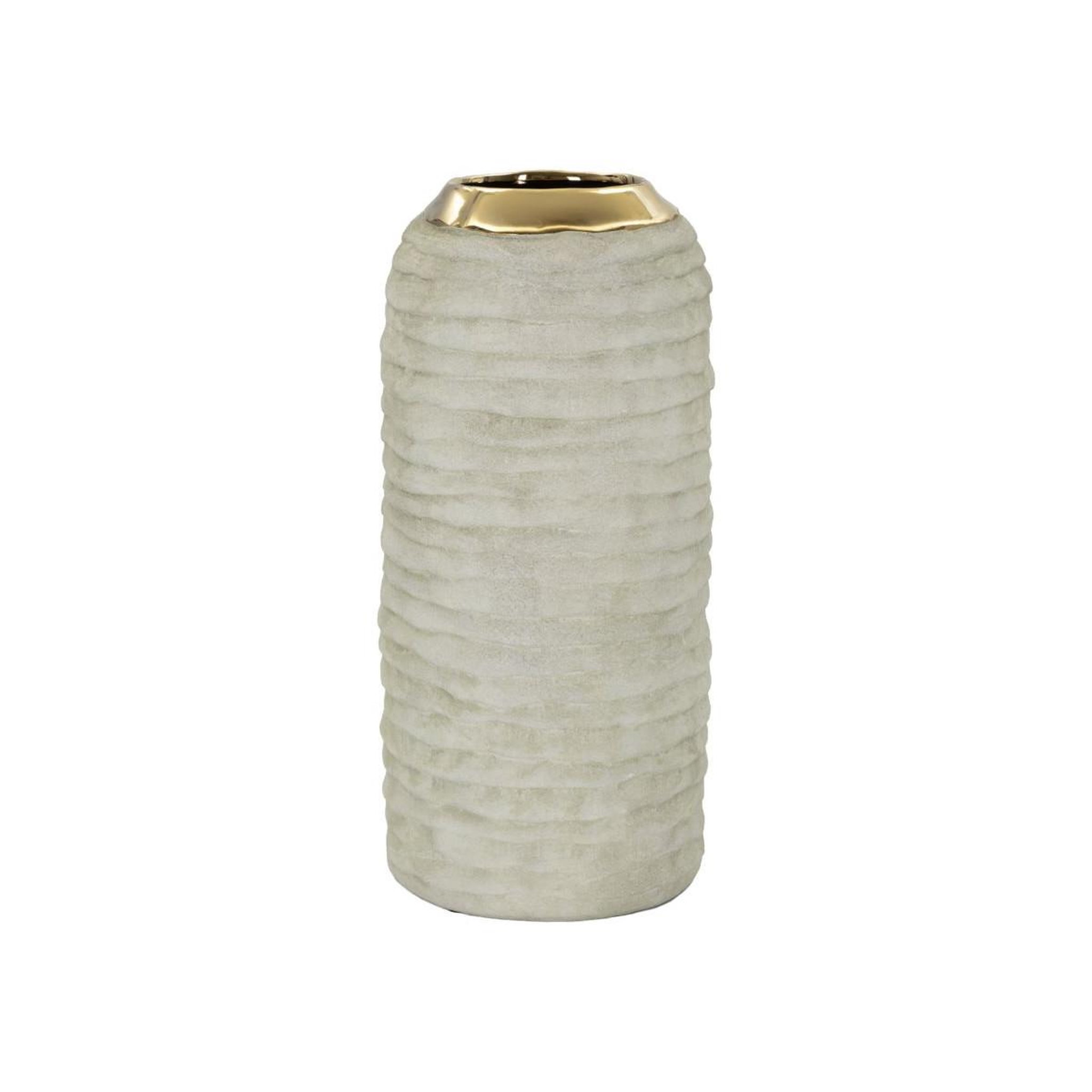 Paris Prix Vase design en céramique  lima  30cm gris