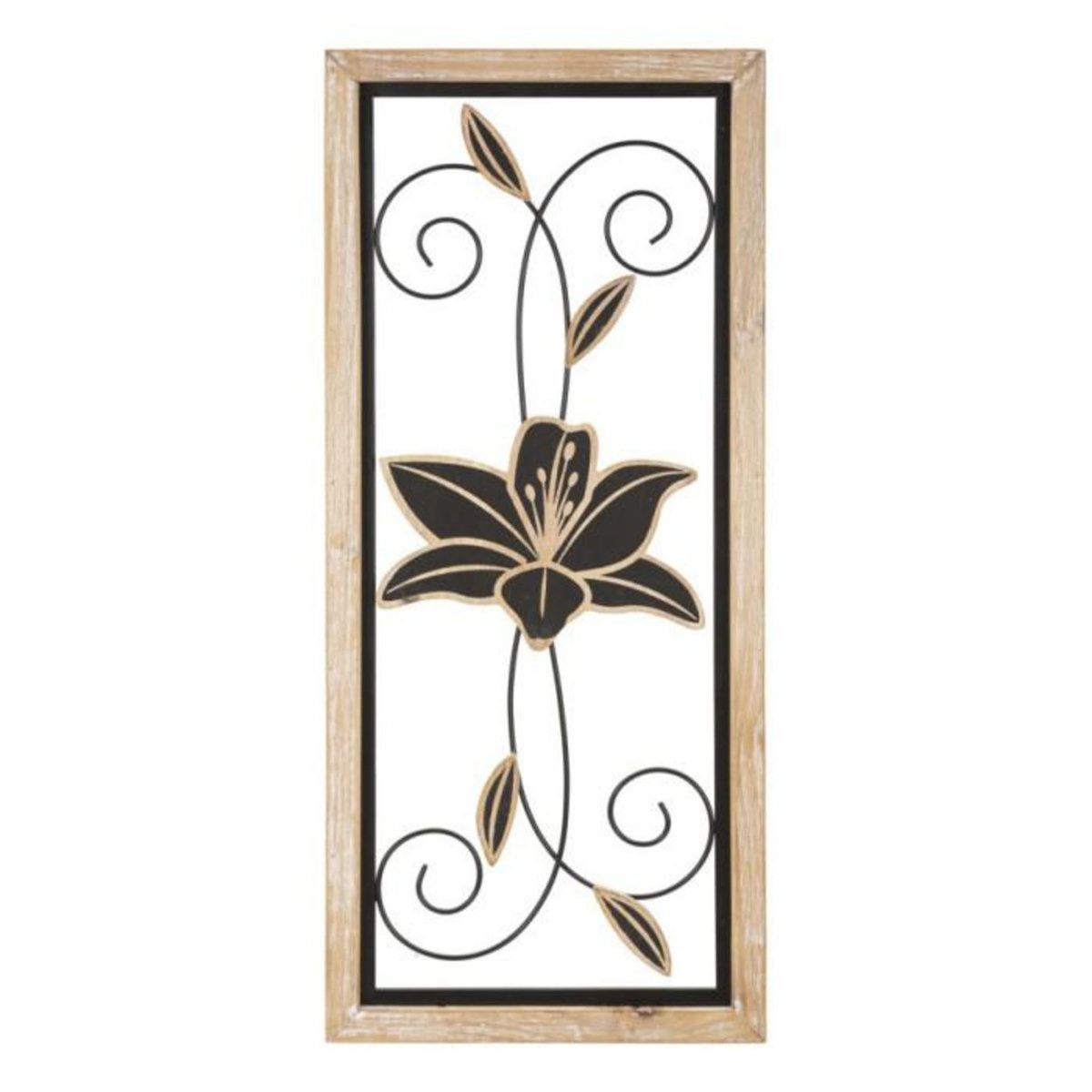 Paris Prix Décoration Murale Encadrée  Komans  60cm Naturel & Noir