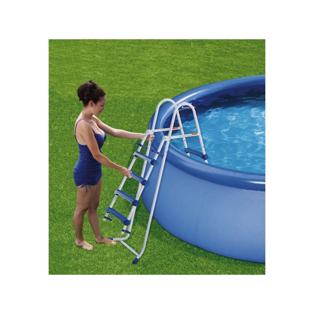 Habitat et Jardin Echelle piscine - Hauteur 1,22m