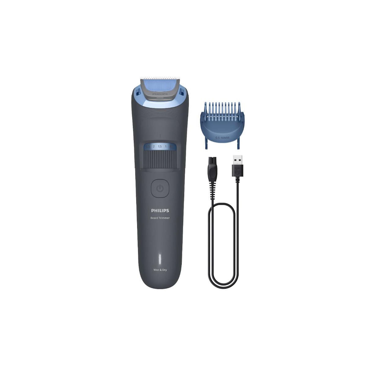 Philips Philips Beard Trimmer 3000 Series BT3617/15 Tondeuse à barbe avec lames à bords arrondis