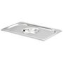 Voir la diapositive 2 : VIDAXL Couvercles de plateau 4 pcs GN 1 4 Acier inoxydable