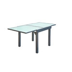 CONCEPT USINE Table de jardin extensible 8 places en aluminium MOLVINA