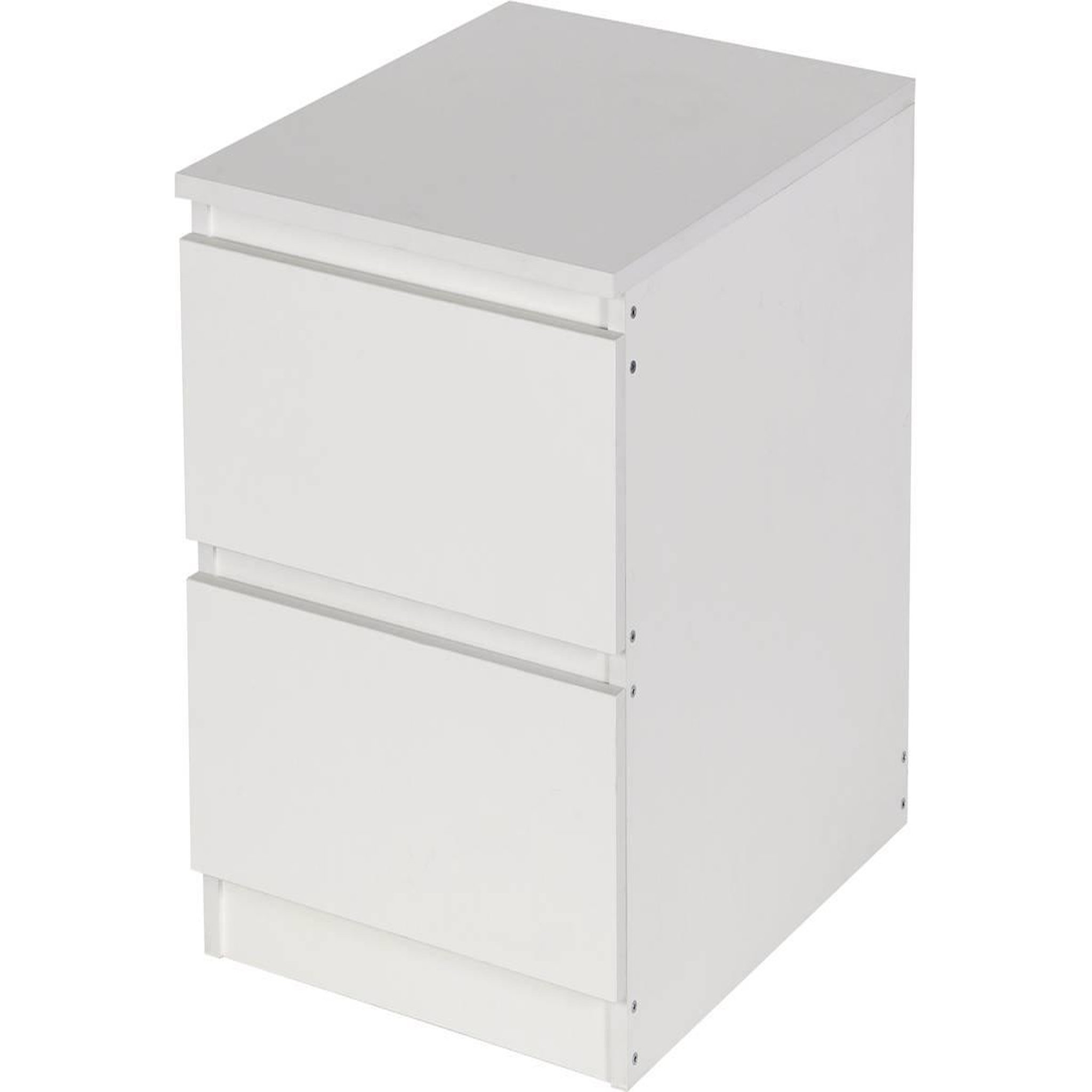 Voir la diapositive 3 : Habitat et Jardin Chevet  Tammy  2 tiroirs - Blanc