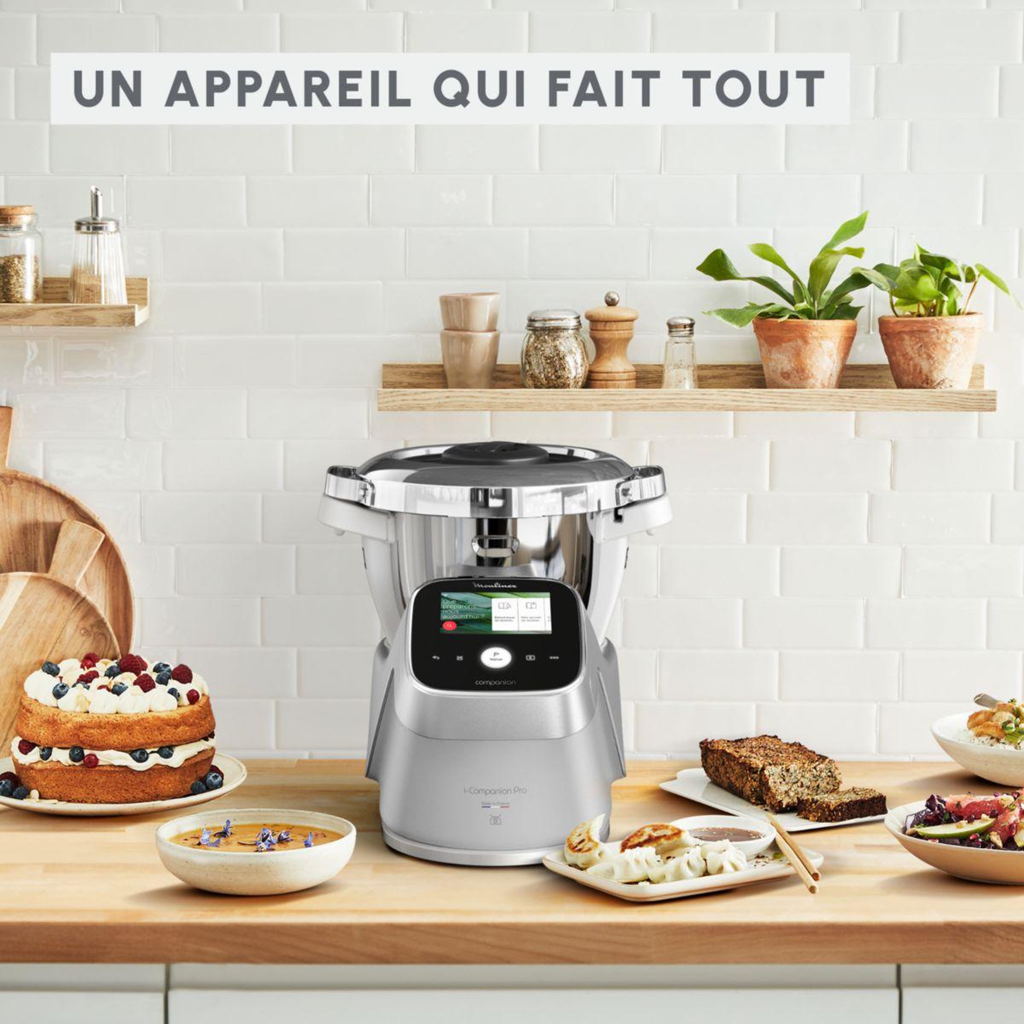 Voir la diapositive 3 : MOULINEX Robot cuiseur I Companion Touch Pro HF93ECF0