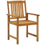 Voir la diapositive 5 : VIDAXL Ensemble a manger de jardin 7 pcs Bois d'acacia massif