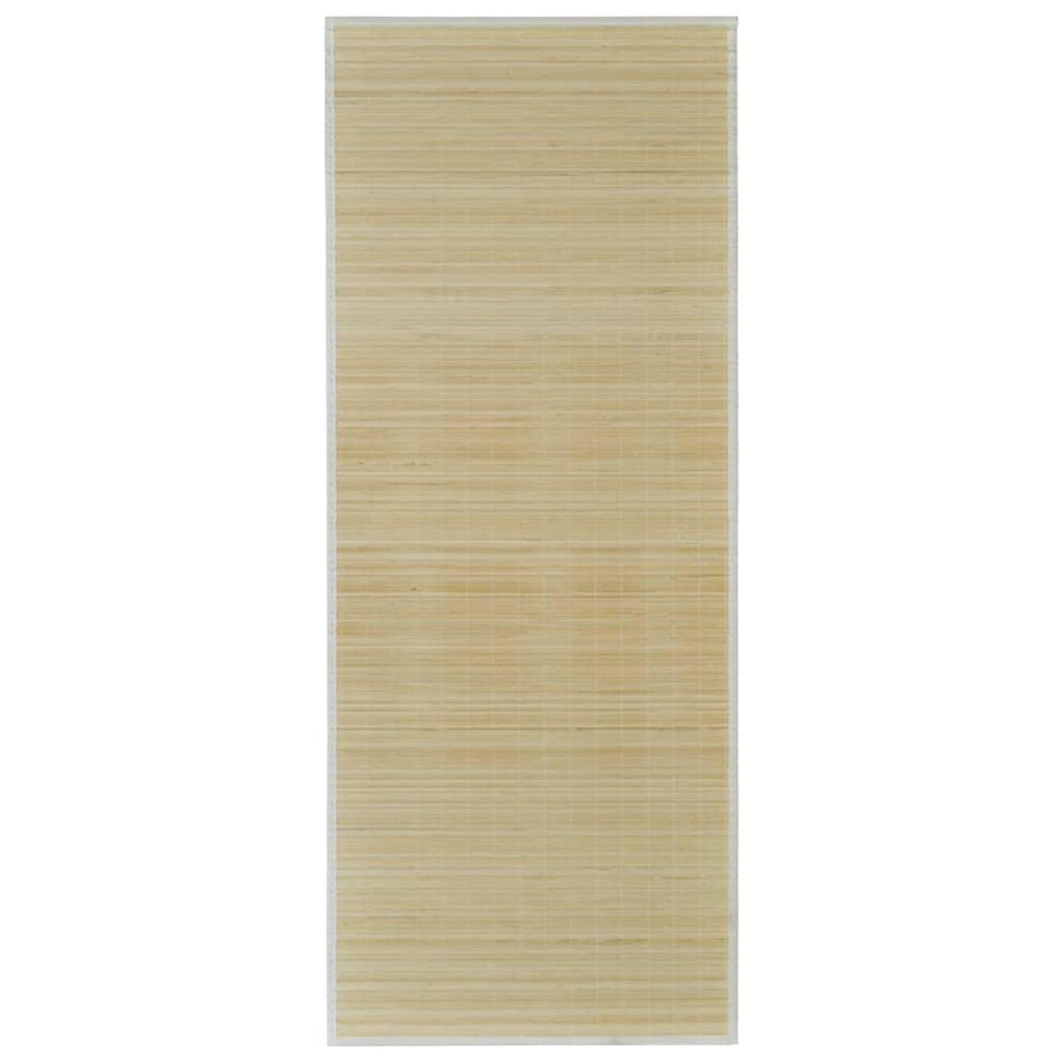 VIDAXL Tapis en bambou 100x160 cm Naturel
