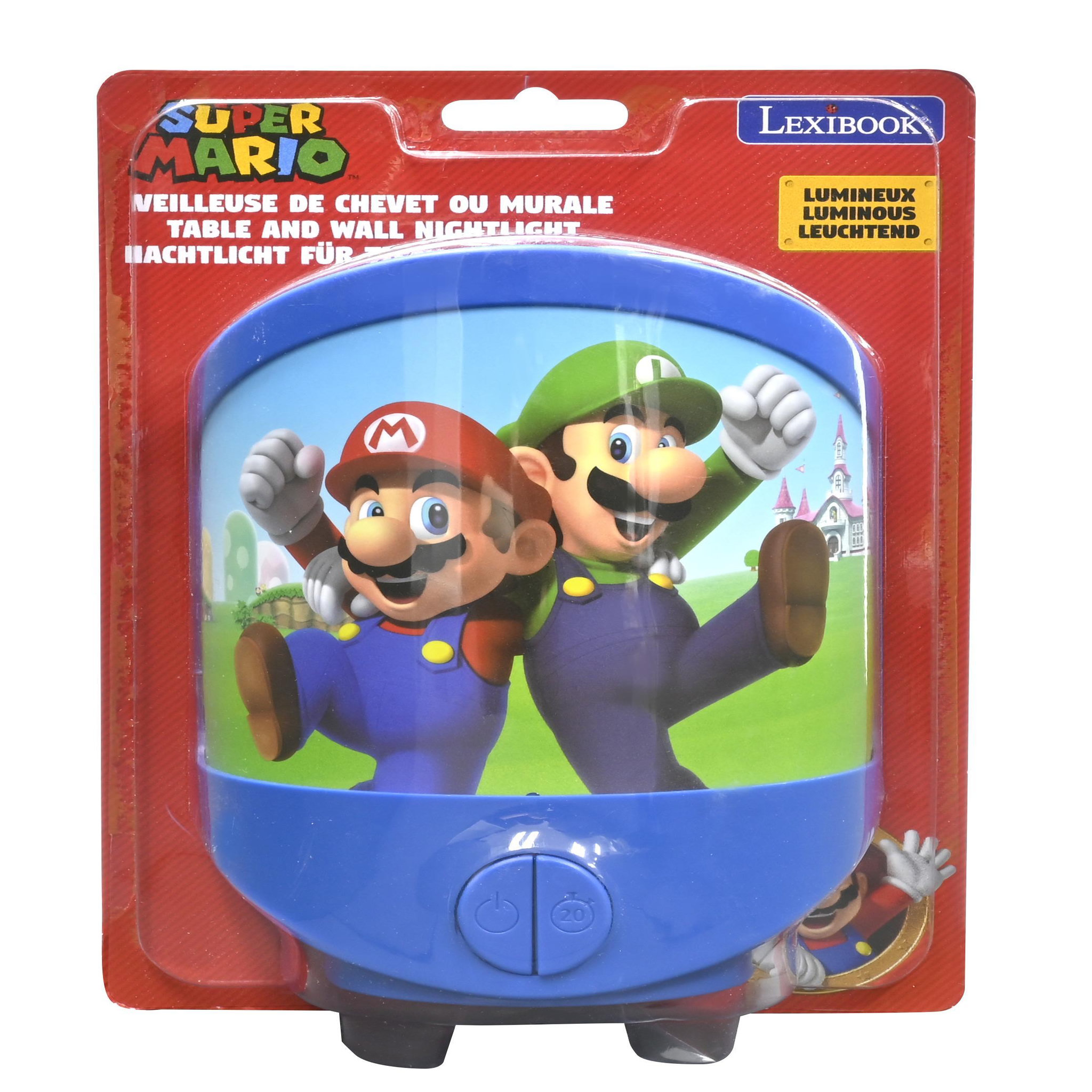 Voir la diapositive 4 : Lexibook Veilleuse de chevet ou murale Super Mario