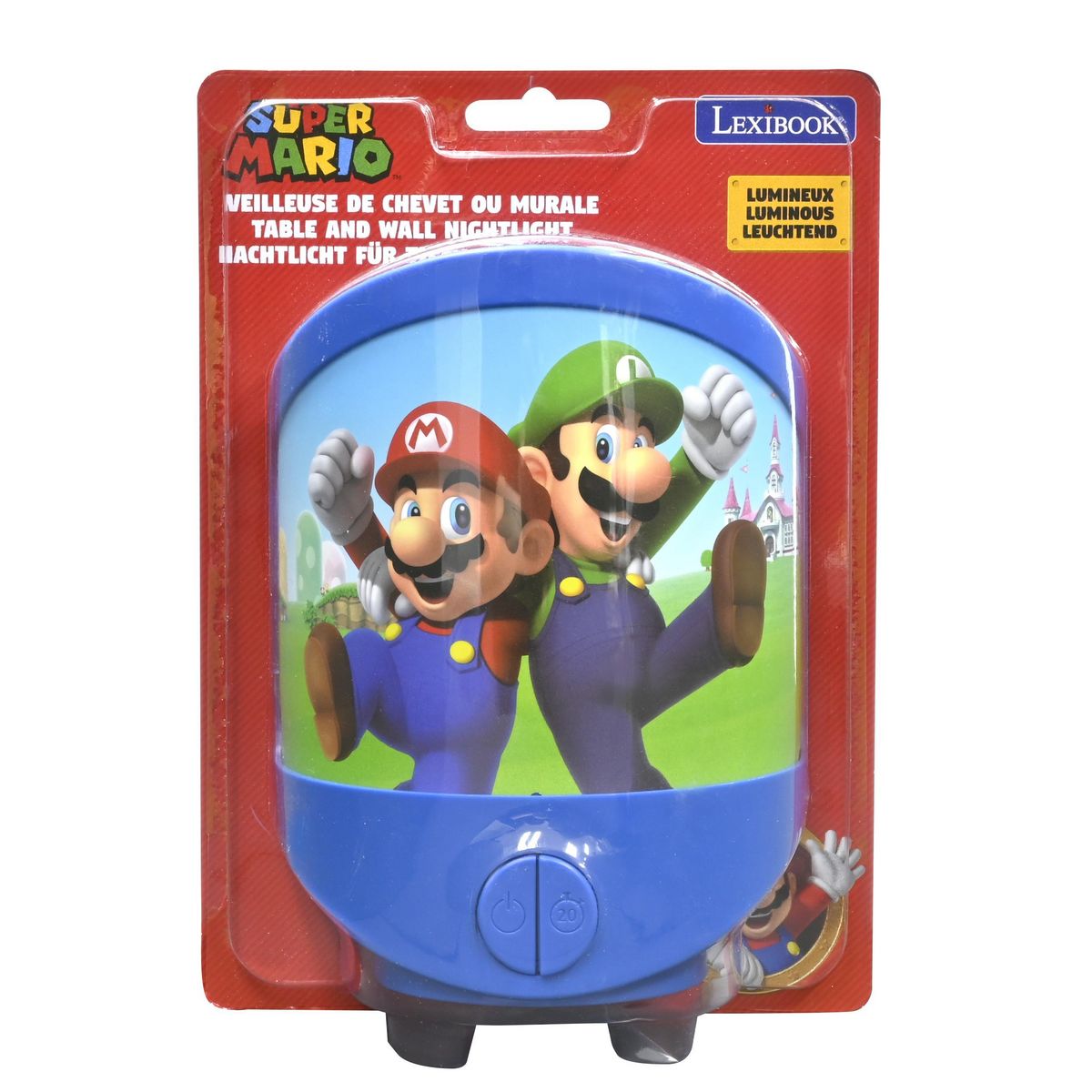 Lexibook Veilleuse de chevet ou murale Super Mario