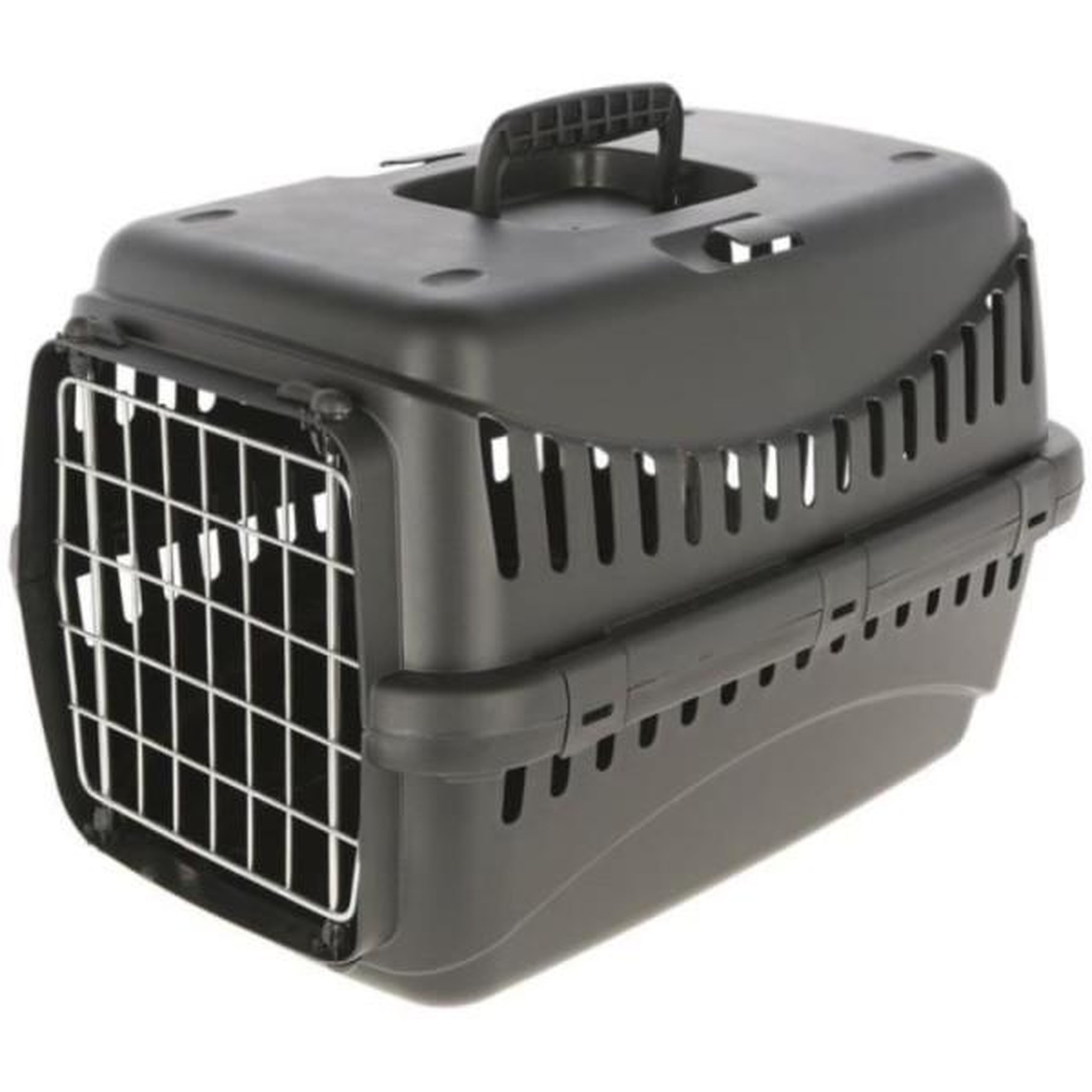 KERBL Box de transport - kerbl - expedion eco - 45 x 30 x 30 cm - noir - pour chien et chat