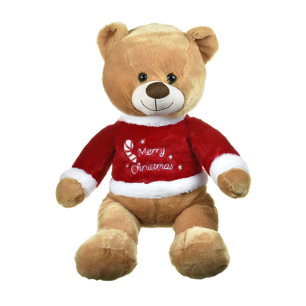 One Two Fun Peluche animal 31 cm avec pull de Noël