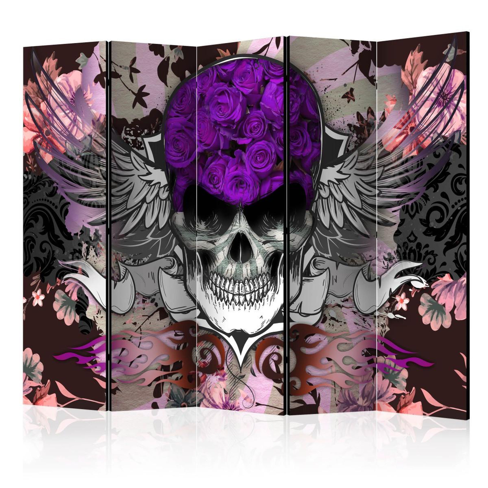 Paris Prix Paravent 5 volets  corpse skull  172x225cm