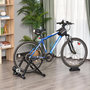 Voir la diapositive 2 : HOMCOM Home trainer pour vélo support entraînement vélo VTT trainer magnétique pliable 5 niveaux de résistance réglable noir