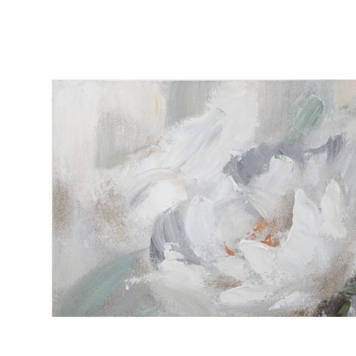 Paris Prix Toile Peinture Déco  Crem Flower  80x100cm Multicolore