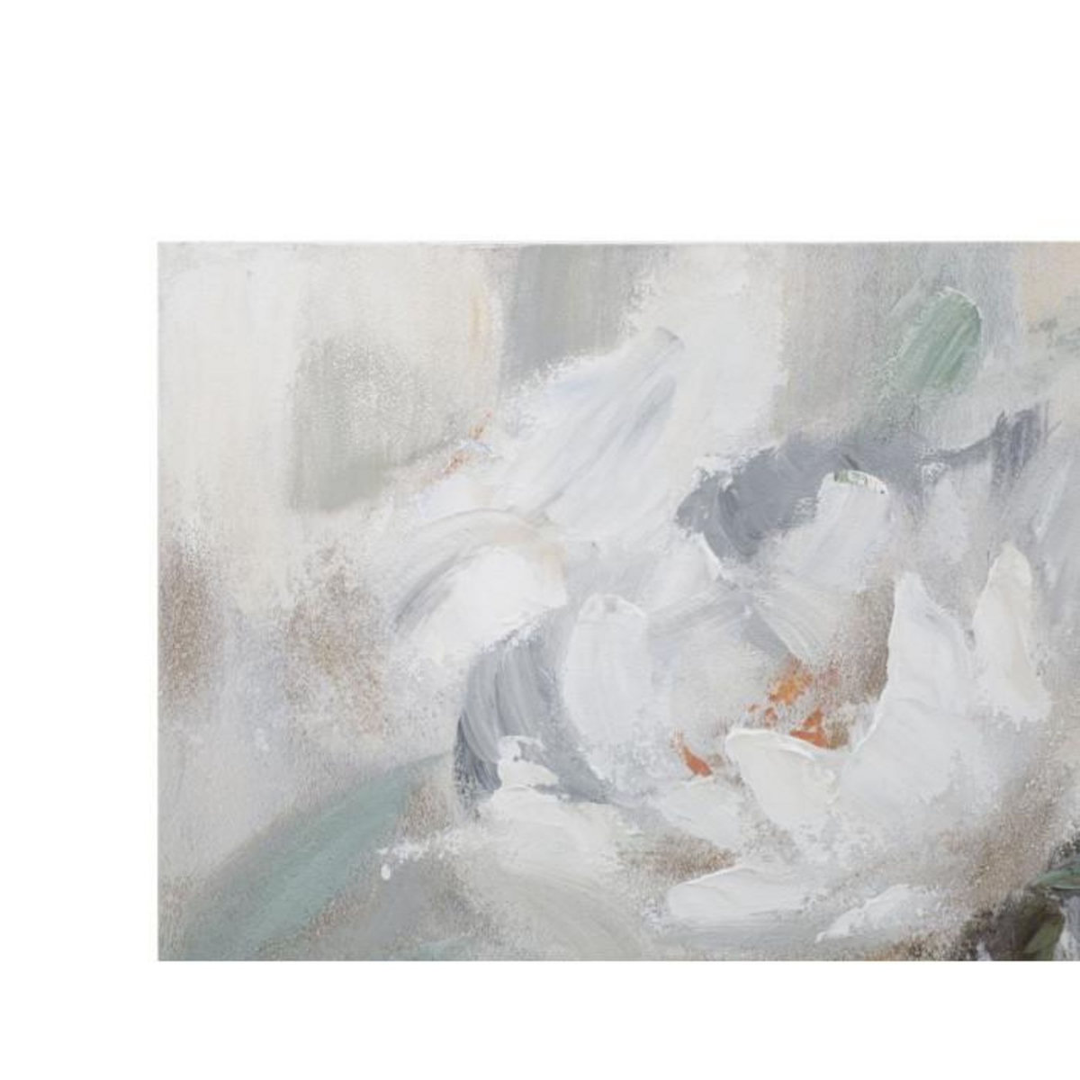 Paris Prix Toile Peinture Déco  Crem Flower  80x100cm Multicolore