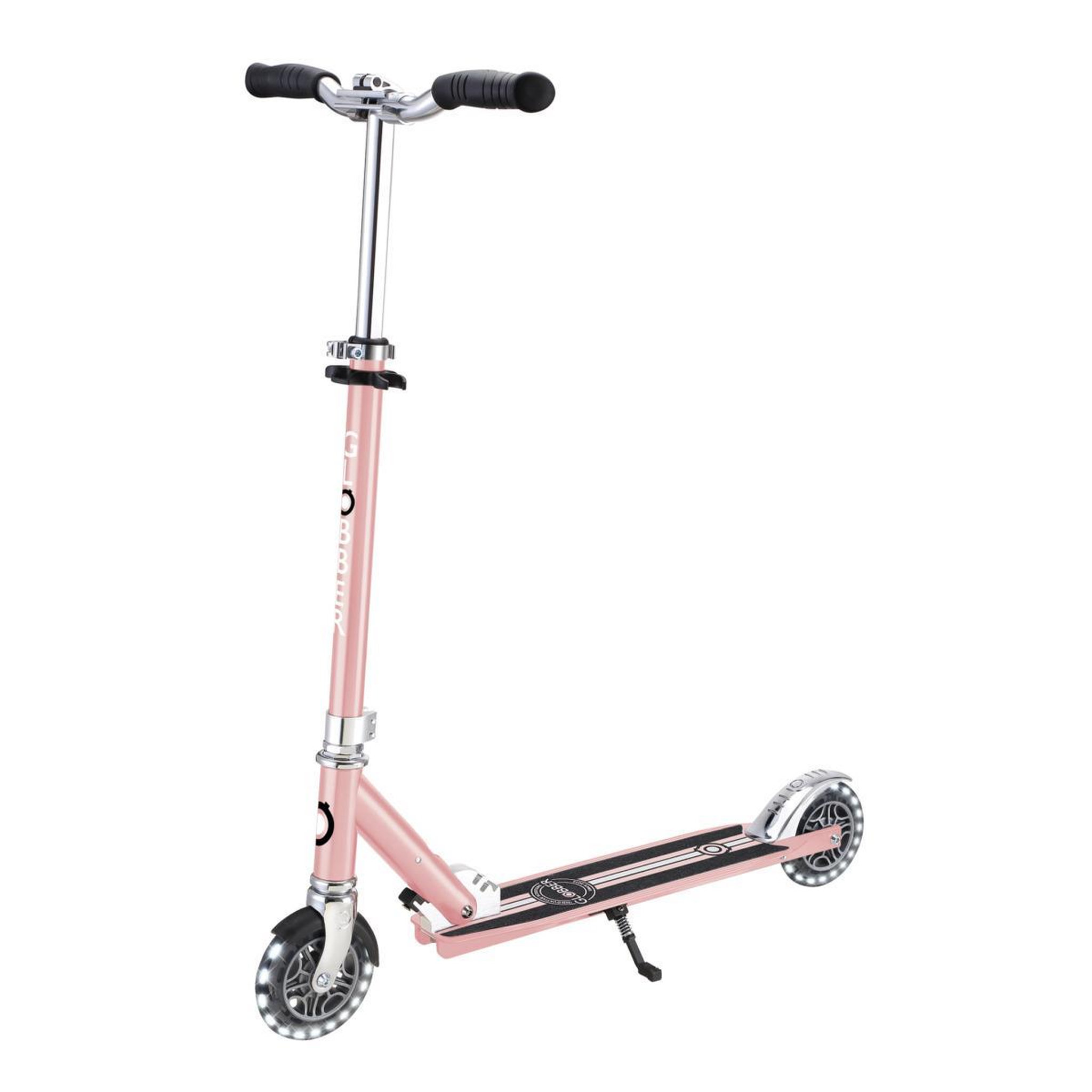 Globber Trottinette Flow Element Lights Chrome Finish rose