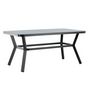 Voir la diapositive 1 : Paris Prix Table de Jardin  Virya  160cm Noir & Gris