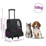 Voir la diapositive 6 : VIDAXL Chariot polyvalent pliable pour animaux de compagnie noir