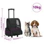 Voir la diapositive 6 : VIDAXL Chariot polyvalent pliable pour animaux de compagnie noir