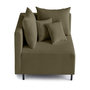 Voir la diapositive 1 : LISA DESIGN Edinburg - module d'assise d'angle gauche - en velours côtelé